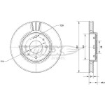 TOMEX Brakes Bremsscheibe